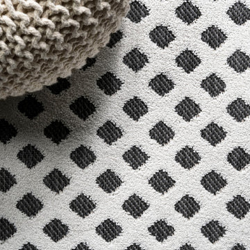 Rabat High-low Pile Mini-diamond Trellis Area Rug